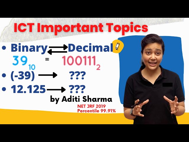 NET Paper-1 Most Important topics | ICT imp topics | Binary to decimal conversion | ICT by Aditi Mam