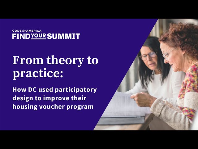 From theory to practice: How DC used participatory design to improve their housing voucher program