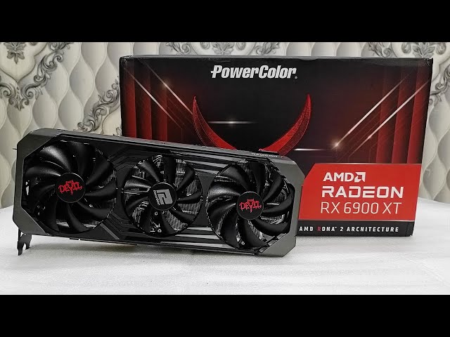 AMD RX 6900 XT 16GB Powercolor Red Devil - Unboxing | Blender 4.0 & Furmark Stress Test 2023