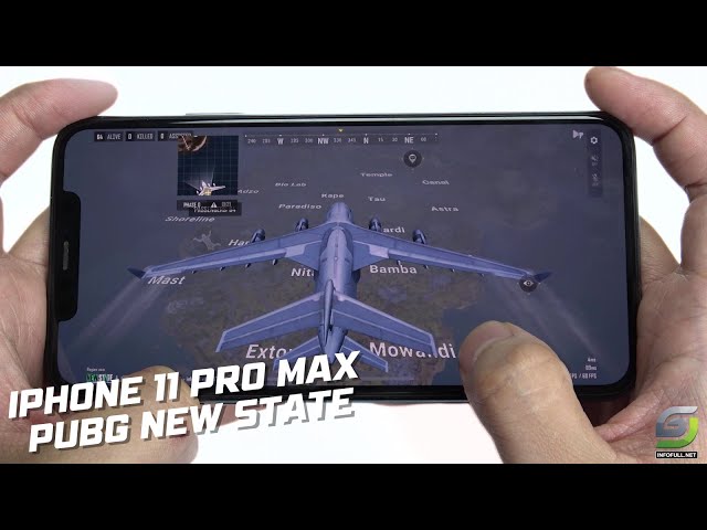 iPhone 11 Pro Max test game PUBG New State Update 2024