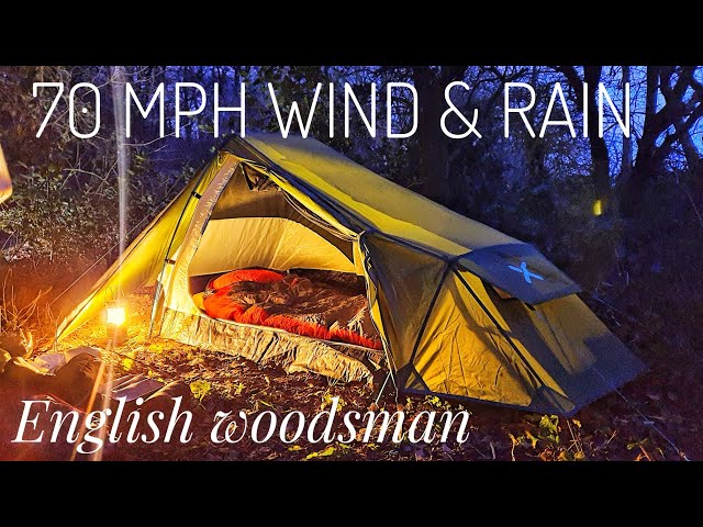 Wild camping in storm ciara horrendous wind & rain - using oex phoxx ll tent and more oex equipment