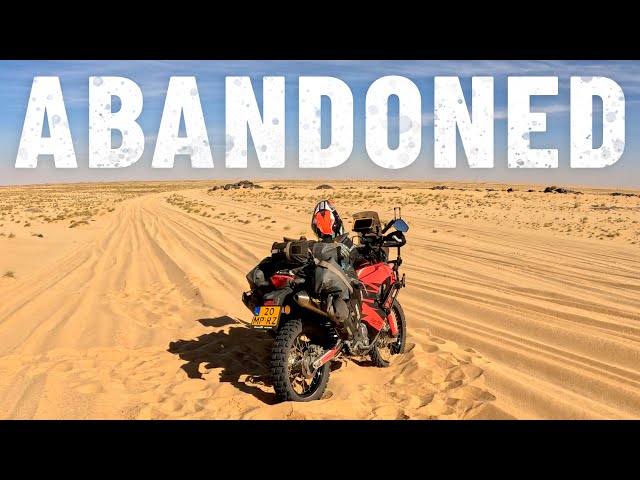 My bike doesn't start anymore and I’m alone in the desert of Mauritania 🇲🇷 |S7 - E18|