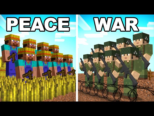 I Made 100 Players Simulate WAR in Minecraft...