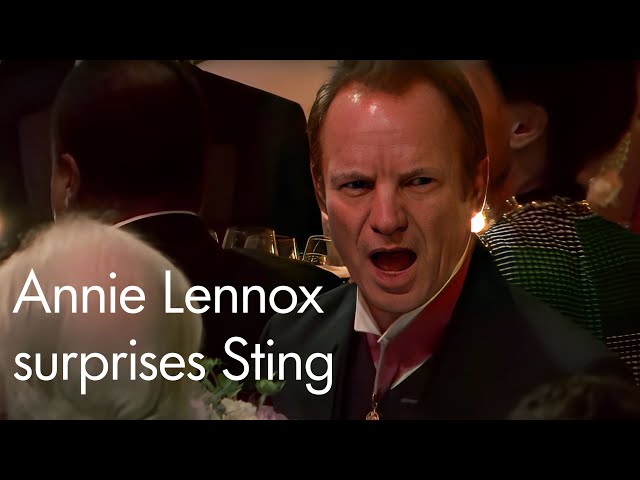 Annie Lennox surprises Sting at the Polar Music Prize 2017