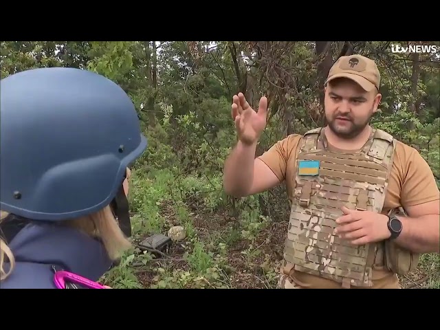 On the frontline of the Ukrainian counter-offensive| ITV News