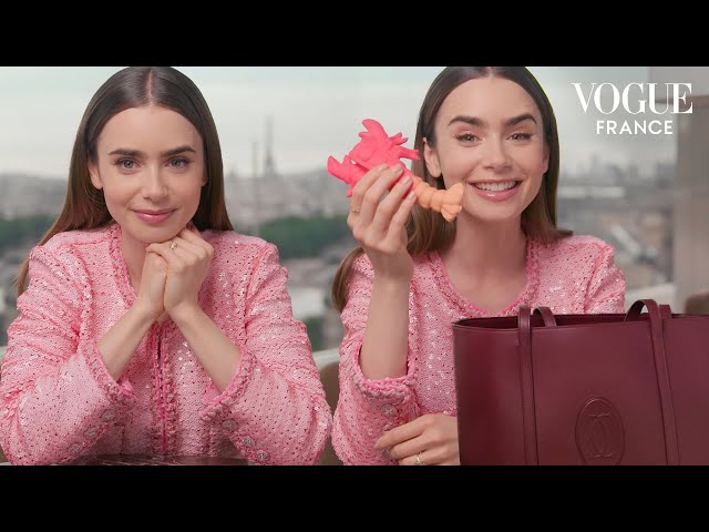 Inside Emily In Paris Star Lily Collins' Bag | Vogue France
