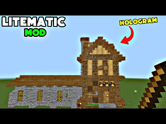 Make Your Difficult Builds Easily🔥| Litematica Mod IN Minecraft Pe 1.20 😍 !