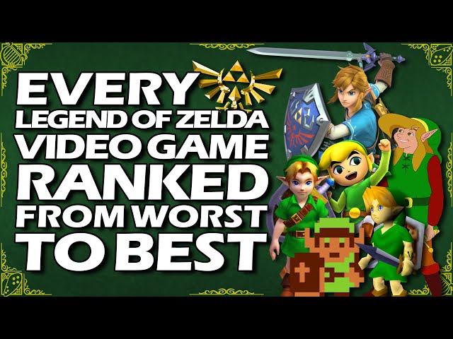 Every Legend of Zelda Game Ranked From WORST To BEST