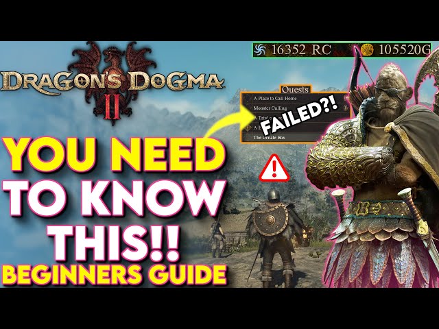 20+ CRITICAL Tips You Need To Know In Dragon's Dogma 2! - (Dragons Dogma 2 Beginner's Guide)