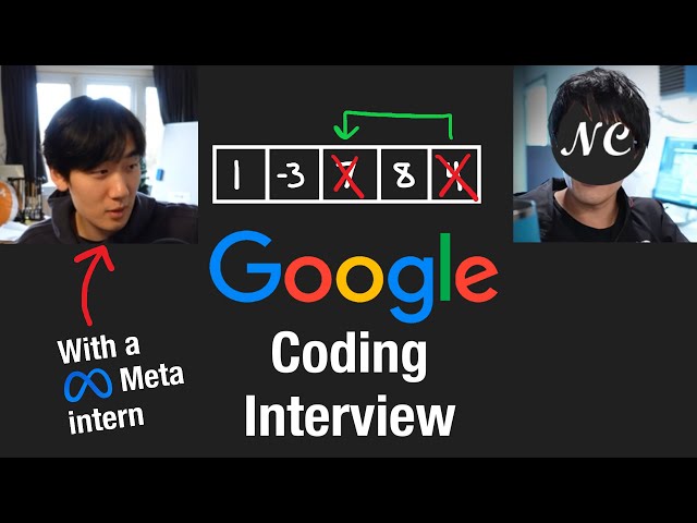 Mock Google Coding Interview with a Meta Intern