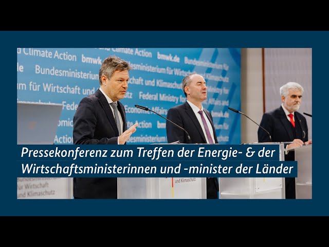 Pressekonferenz mit Robert Habeck, Hubert Aiwanger und Armin Willingmann