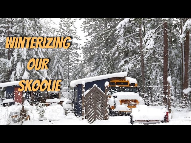 Keeping Our Water From Freezing | Preparing For Winter Living Off Grid In A Skoolie