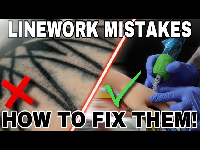 Beginner Tattoo Artist Mistakes - Line Work - How To Fix It
