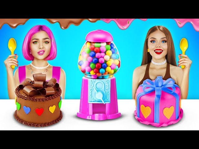 Bubble Gum VS Chocolate Food Challenge! Bubble Gum Blowing & Giant Hubba Bubba by RATATA BRILLIANT