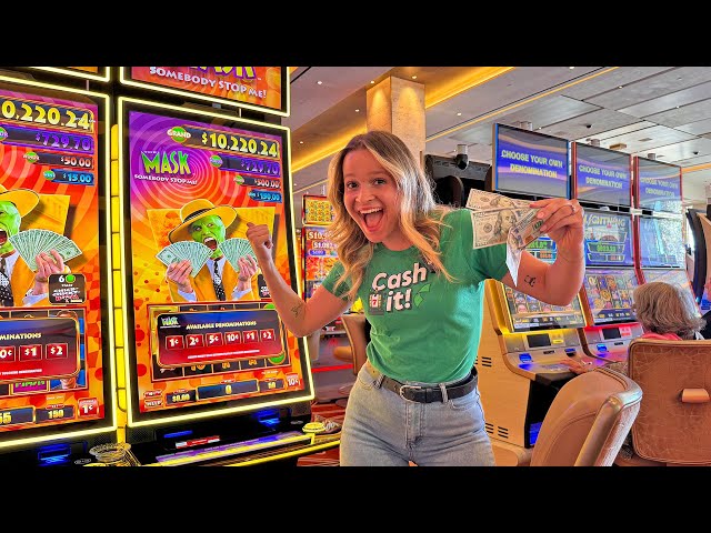 My Wife Played The Mask Slot Machine In Las Vegas!