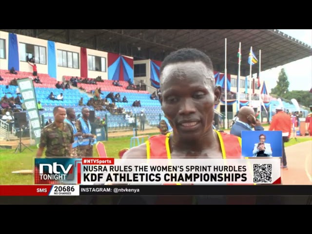 Daniel Munguti wins the  men’s 1500m during the 44th edition of the KDF athletics championship