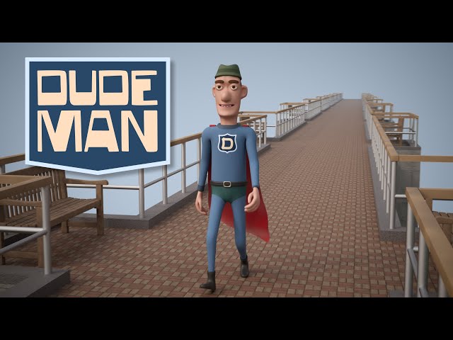 C4D Cloth Dynamics Cape, Cinema 4D , Redshift, 3D Character Animation, C-Motion - The Dudeman