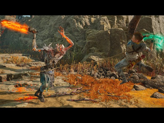Atreus combos are actually insane - God of War Ragnarok (GMGOW Difficulty)