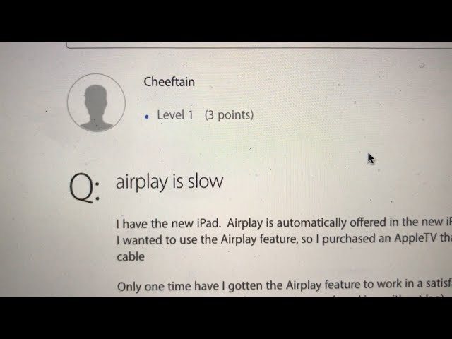 AirPlay slow how to fix it