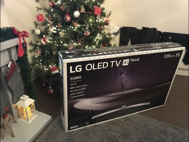 2018 LG B8 OLED / OLED55B8SLC unboxing,wall mounting,setup and demo