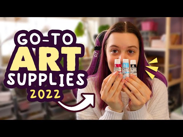 My GO-TO Favourite Art Supplies // brushes, paint, paper, & more! 2022