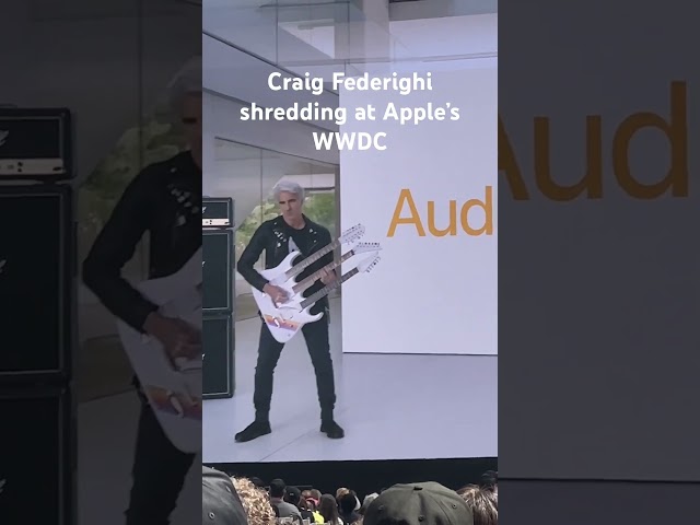 Craig Federighi shredding at Apple’s WWDC #shorts #apple #tech