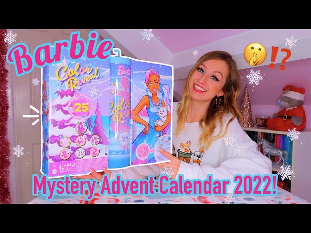 ASMR UNBOXING THE *NEW* MYSTERY WATER REVEAL BARBIE ADVENT CALENDAR 2022!😱🎅🏻🎀✨ (24 MYSTERY BOXES!🤫🎁)