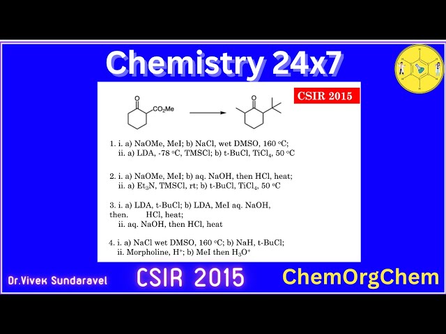 LDA|Lithium diisopropylamide|Karpacho Decarboxylation||Solved|ChemOrgChem|Chemistry 24x7