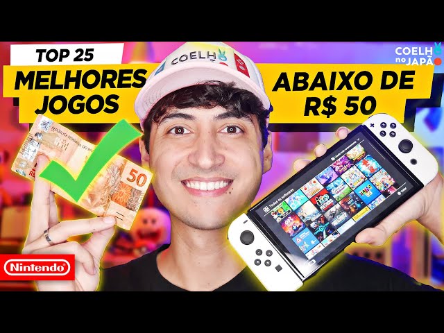 25 MELHORES JOGOS ABAIXO DE R$50 REAIS NO NINTENDO SWITCH ❘ #NintendoBarato