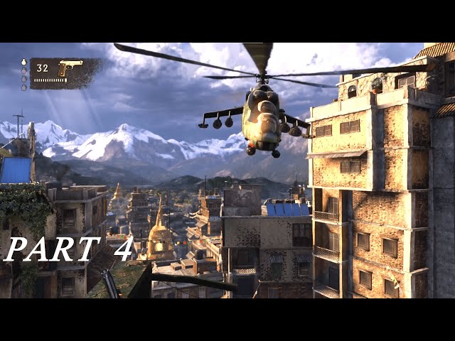 HELICOPTER NIGHTMARE  Uncharted 2: Among Thieves Walkthrough Gameplay Part 4 DESPERATE TIMES PS5