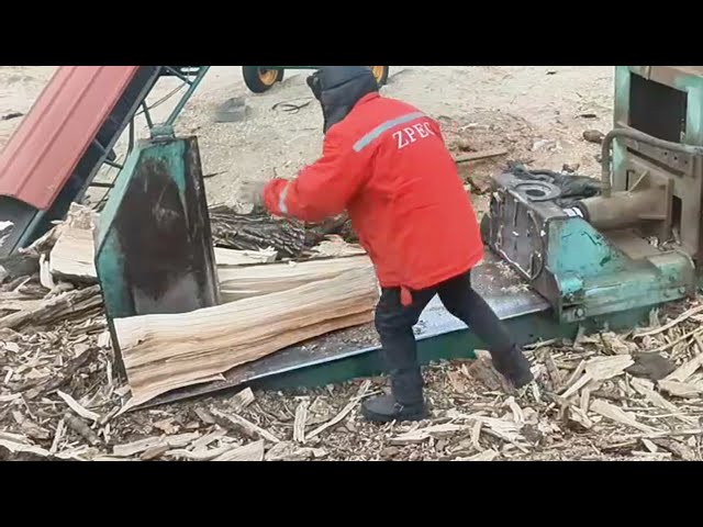 Awesome Big Homemade Wood Splitter Machines - Extreme Firewood Processing Machine Modern Technology.