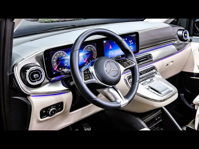 All-New 2024 Mercedes Benz V-class - Best Luxury Van Interior Color Options