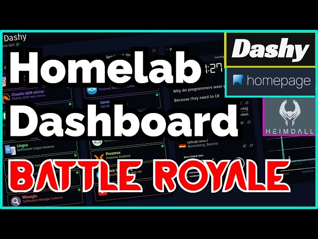 One Homelab Dashboard To Rule Them All! Who Will Win!? (Includes Homepage Setup)