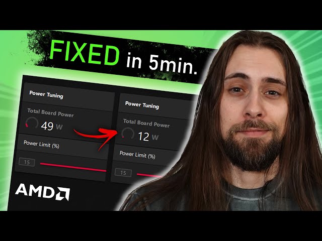 AMD GPUs High Idle Power Draw FIXED in 5 minutes!