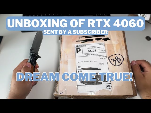 I GOT SENT A RTX 4060 FOR FREE FROM A SUBSCRIBER!!!!!!! OMGGGGGG
