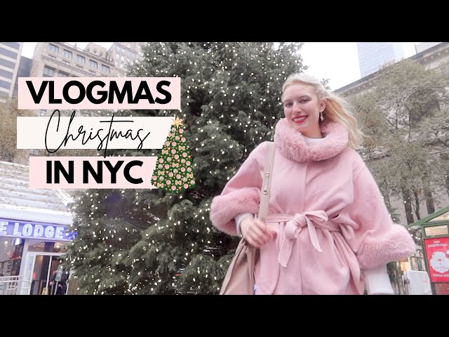 CHRISTMAS IN NYC! Vlogmas Day 1