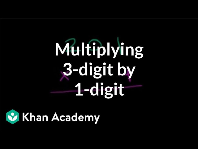 Multiplying: 3 digits times 1 digit | Multiplication and division | Arithmetic | Khan Academy