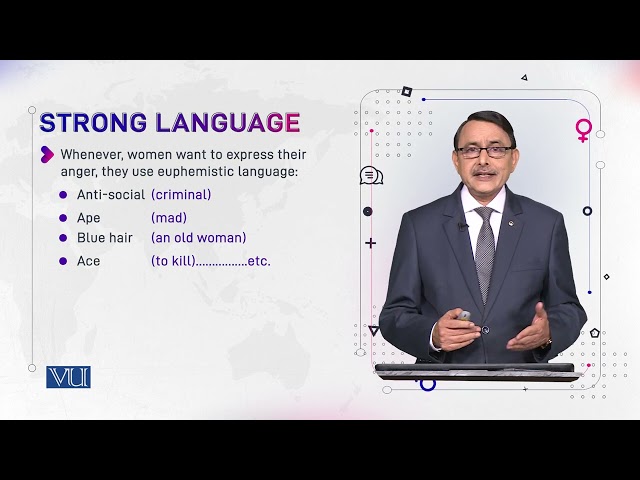 Gendered Discourse Positions, Strong Language | Language and Gender | ENG527_Topic078