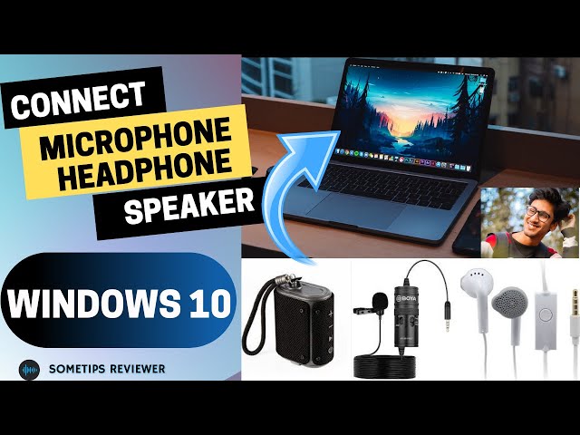 How to connect laptop to bluetooth speaker !! How to connect microphone, headphone to laptop