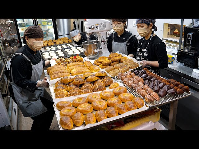 Unbelievable work of young bakers from 5 a.m.! Best bakery which won a Korean bread contest