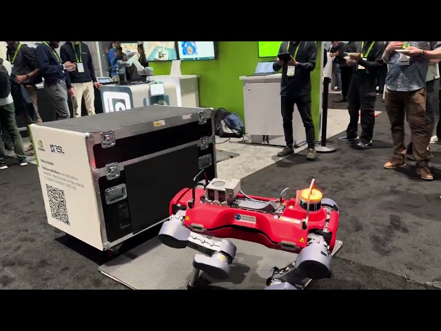 Insanely Fast Bounding Robot Demo at NVIDIA GTC24