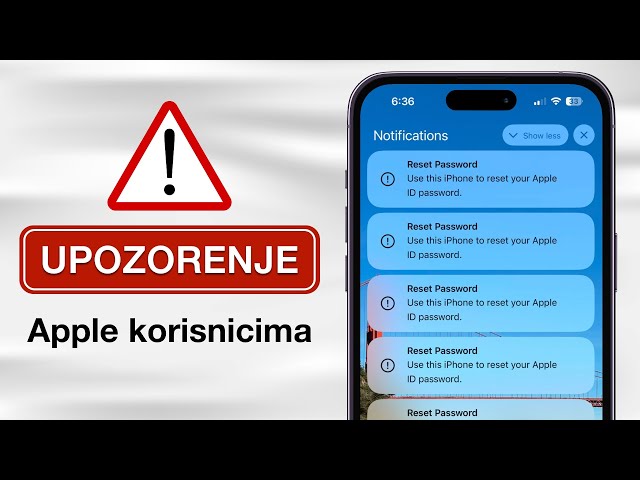 UPOZORENJE - Kradja Apple ID naloga i svih podataka!