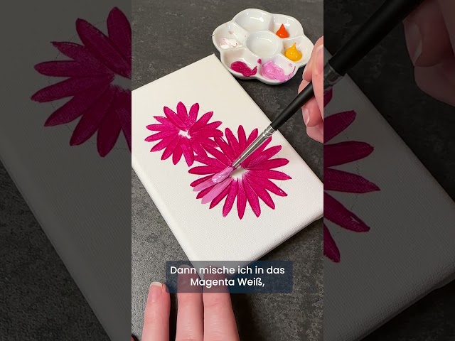 Blumen malen lernen: Einfache Technik für Anfänger 🌸
