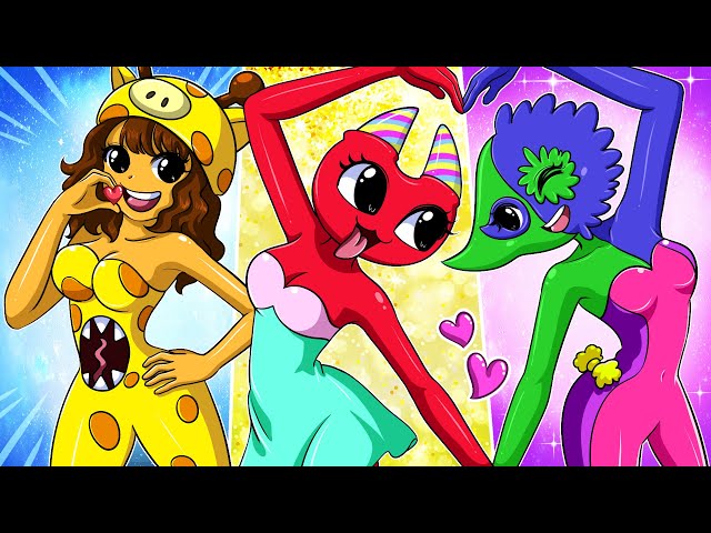 [ANIMATION] JESTER & GIRAFFE MELMAN, But SEXY Girls?! | Garten of Banban Cute Girl ALL Compilation!
