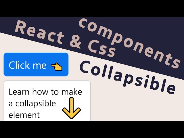 Learn UseState, UseRef and CSS animation by making a Collapsible component. Beginner level React