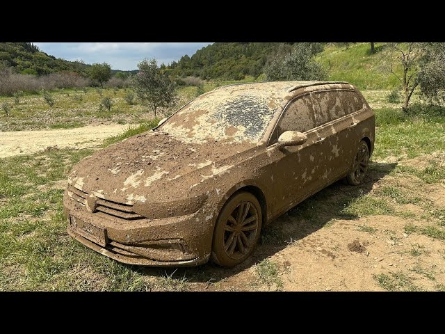 5 YEARS UNWASHED CAR ! Wash the Dirtiest Volkswagen Passat Variant
