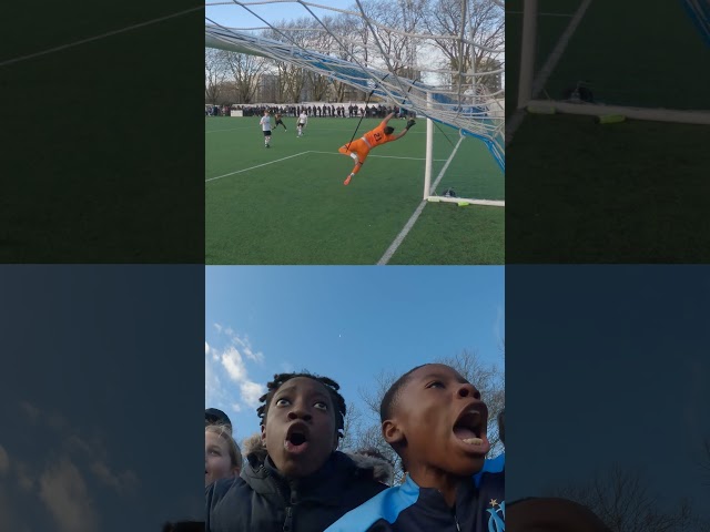 Crazy Reaction from this Wonder kid shot 😳😂😱 #soccer #football #baiteze #sundayleague #shorts