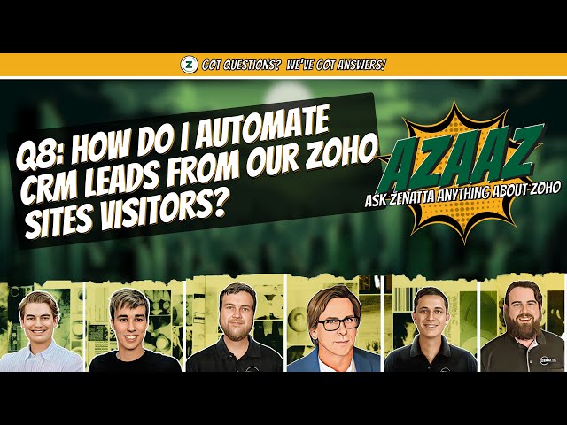 How do I automate CRM leads from our Zoho Sites visitors? Question 8