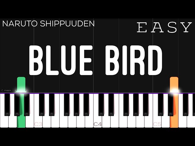 Blue Bird - Naruto Shippuden (Opening 3) | EASY Piano Tutorial