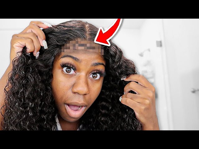 I Tried Doing "DRAMATIC" Baby Hairs with CurlyMe Hair!! **THIS WAS HARD**